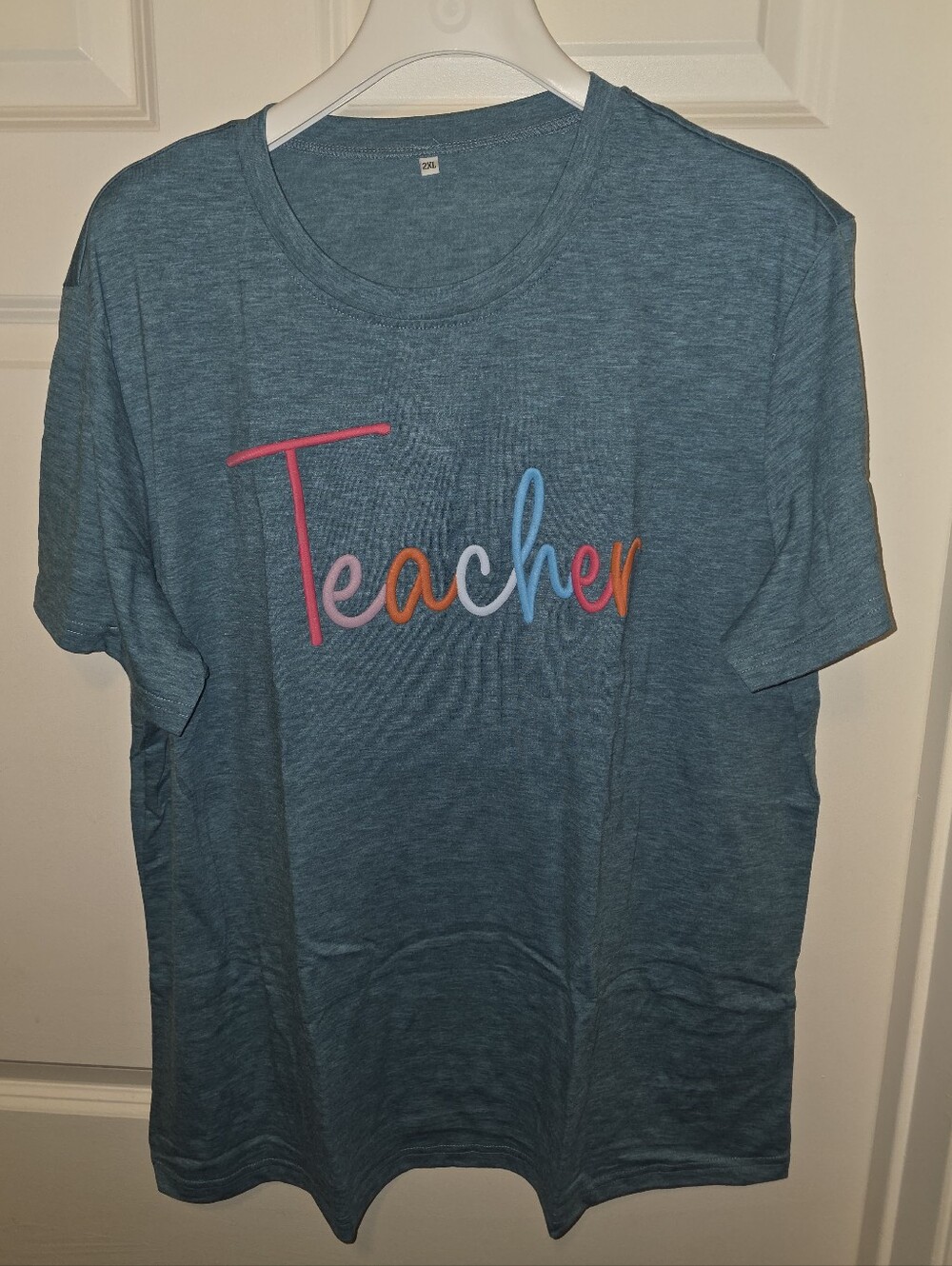 Teacher Graphic Tee - Multicolor Womens 2XL